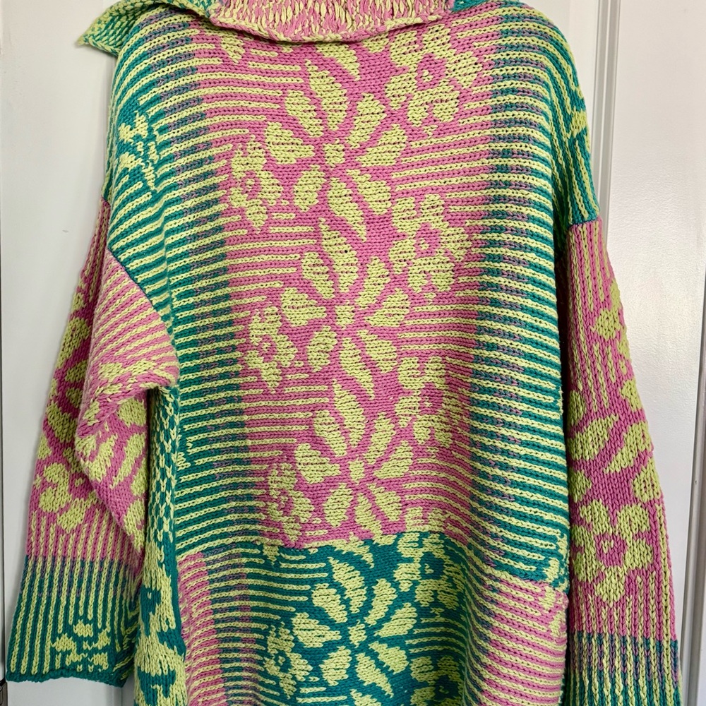 Free People Multicolor Geometric Cardigan - Picture 5 of 5